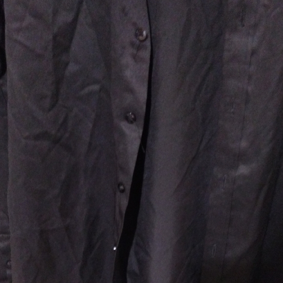 Black Button Down Shirt with Long Sleeves - Picture 5 of 11